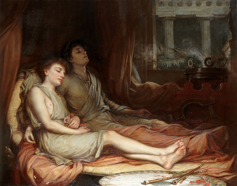 John William Waterhouse - Sleep and his Half-Brother Death
